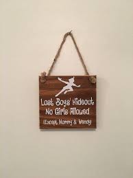 Lost Boys Hideout No Girls Allowed Peter Pan Door Sign Peter Pan Nursery Nursery Signs Boy Shower