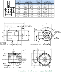 Nema Motor Frame Size Chart Flange Mounted Motor Frame Size