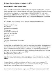 Kegiatan ekonomi memiliki dua tujuan utama yang selalu berkaitan dengan uang. Bidang Ekonomi Utama Negara Nkea