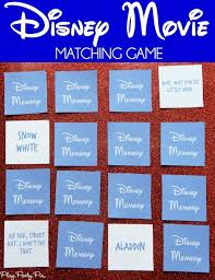 Printable Disney Matching Game Disney Games For Kids Disney Activities Disney Themed Games