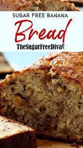 Sugar Free Banana Bread In 2020 Sugar Free Banana Bread Recipe For Sugar Free Banana Bread Banana Bread Honey