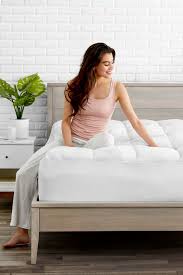 Bare Home Overfilled Reversible Mattress Topper Mattress Pad Plush Mattress Mattress Topper