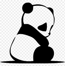 You can view these 9 pictures and use them to create postcards or presentations. Anda Bear Cute Asian Zoo Bamboo China Chi Panda Clipart Black And White Png Image With Transparent Background Toppng