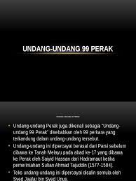 Saya pribadi pun sangat berterima kasih kepada seluruh pejuang yang telah memperjuangkan uud desa ini lahir. M4 Undang Undang Perak
