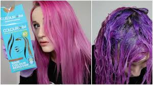 I ordered this hair because i wanted the black to dark purple to pink look but what i got was more of a black to magenta to light pink look. Color B4 Made My Pink Hair Turn Blue Youtube