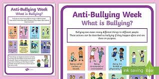 Bullying is the use of force, coercion, hurtful teasing or threat, to abuse, aggressively dominate or intimidate. What Is Bullying Anti Bullying Posters Primary Resources