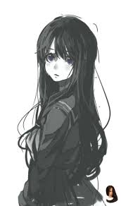 Anime Black Eyes Girl Hair Image Result Short Violet Violet Black Hair Image Result For Short Black Hair And Vio Manga Kiz Siyah Sac Kawaii Anime Kiz