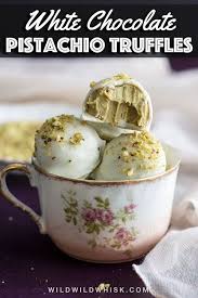 White Chocolate Pistachio Truffles Recipe Homemade Chocolate Dessert Truffles Truffles