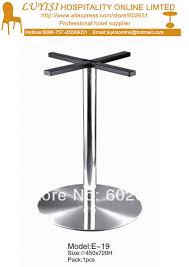 Food grade, tough and built to last! Fashion Stainless Steel Cocktail Table Base E19 Stainless Steel Table Base Basebase Table Aliexpress