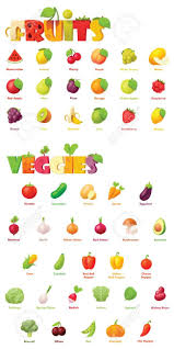 Vector Fruits And Vegetables Icon Set Includes Apples Grapes Banana Watermelon Plum Orange Green Fruits And Vegetables Vegetables Fruits And Vegetables