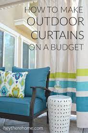Vinyl is certainly an ideal option if you're looking for unique shapes and/or patterns. Simple Diy Outdoor Curtains Tutorial Using Drop Cloths
