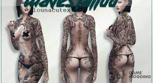 The 50 best sims 4 tattoo mods for male & female sims. Waves Tattoo Lounacutex Para Sims 4