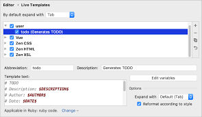 ''}}, the object path to reach the unicorn is 'a.b'. Live Templates Rubymine