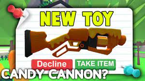 Adopt cute pets decorate your home explore the world of adopt me! How To Get New Adopt Me Exclusive Toy Looks Like Candy Cannon Adopt Me Bees Nerf Gun Toy Code Youtube