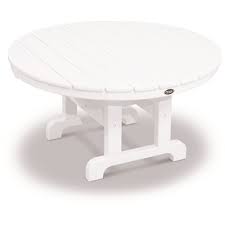 They are bent to push the top up into the rim. Trex Outdoor Furniture Part Txrct236cw Trex Outdoor Furniture Cape Cod 36 In Classic White Round Plastic Outdoor Patio Coffee Table Picnic Tables Home Depot Pro