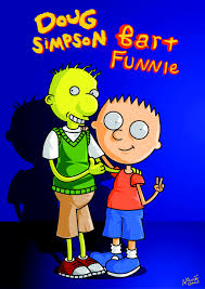 Os simpsons, um retrato de família. Bart Funny E Doug Simpson Digital Arts By Alberto Cracel Artmajeur