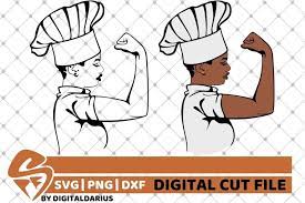 Free Free Black Woman Chef Svg