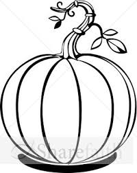 Simple Pumpkin With Vines Thanksgiving Clipart Pumpkin Outline White Pumpkins Clip Art