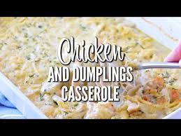 It is also great sarah is the associate editor for go dairy free. Chicken And Dumplings Casserole Video The Country Cook