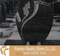 Angola Black Granite Headstone