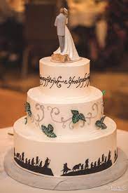 Lord Of The Rings Inspired Wedding Cake Michiganwedding Chicagowedding Mikestaffproductions Wedd Geek Wedding Cake Nerdy Wedding Cakes Wedding Cake Toppers