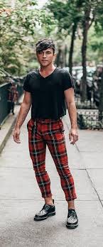 Black And Yellow Plaid Pants Mens Black And Red Plaid Pant Idea For Men Mens Plaid Pants Plaid Pants Outfit Pants Outfit Men