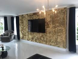 Crushed Velvet Wall Tiles The Leicester Headboard Co Upholstered Walls Room Wall Tiles Padded Wall
