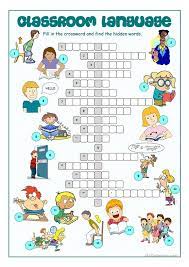 Sep 21, 2021 · what is crossword puzzles and the benefits of crossword puzzles? Classroom Language Crossword Puzzle English Esl Worksheets For Distance Learning And Physical Classrooms
