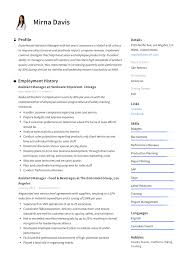 Was responsible for allocation of €25 million budget; Assistant Manager Resume Writing Guide 12 Samples Pdf 2020
