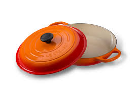 The wide base of the braiser allows ingredients to be. Le Creuset Ls2532 2267 Signature Enameled Cast Iron Braiser 1 1 2 Quart Cerise
