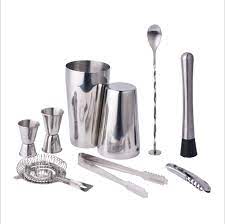 Wholesale Restaurant Bar Used Bartender Tools Stainless Steel Copper Cocktail Martini Shaker Bar Tool Set Buy Ful Bartender Tools Drink Mixer Bar Accessories