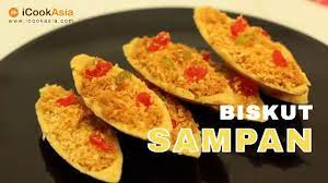 Bahan bahan kuih siput 3 cawan tepung gandum 1/2 cawan majerin 1 sudu makan serbuk kari garam dan gula daun kari bahan. Resepi Biskut Sampan Try Masak Icookasia Biskut Raya Youtube