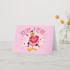 Daffy Duck You Re A Gem Holiday Card Zazzle Com In 2021 Holiday Design Card Holiday Cards Valentines Cards