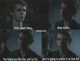 And What Pray Tell Do You Mean By That I Said Trying Not To Show My Fear Peter Gives Me Hi Peter Pan Ouat Robbie Kay Peter Pan Once Upon A