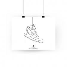 Check spelling or type a new query. Poster Air Jordan 1 One Line La Sneakerie