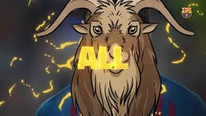 Parody artwork of martin braithwaite, a footballer from denmark. Leo Messi Goat