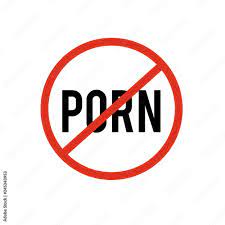 no porn sign symbol Stock Vector 