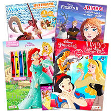 Ariel snow white disney princess coloring pages. Disney Princess Coloring Book Super Set Bundle Includes 4 Books Filled With Over 400 Pages And Activities 175 Stickers Party Set Educational Toys Planet