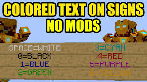 All of the data is anonymized and cannot be used to identify you. Minecraft 1 17 1 How To Make Colored Text On Signs Minecraft How To Get Colored Text On Signs Youtube