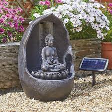 Hybrid Powered Zen Buddha Water Feature