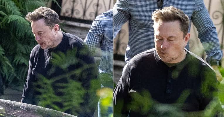 Elon Musk looks downcast and worn out after net worth suffers from Tesla  stock drops - The Mirror