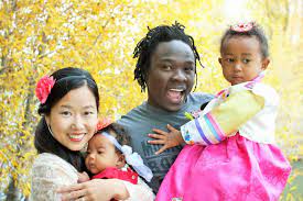 Korean Mom Lily S Life Style Beautiful Blasian Family Picture Blasian Family Blasian Babies Interracial Family