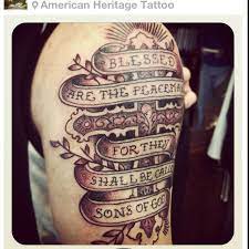 She, like all good mothers, led me by… Blessed Are The Peacemakers Tattoos Tribal Tattoos Art Tattoo