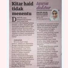 Menurut perunding obstetrik dan sakit puan pusat perubatan pantai cheras, dr suriati akmal mahari, kitaran haid yang tidak menentu antara gejala menunjukkan seseorang wanita itu mungkin mengalami sindrom ovari polisistik (pcos), punca lazim menyebabkan seseorang itu kurang subur. Chantikku Co Kitaran Haid Tak Teratur Disebabkan Facebook