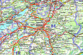 Geo.admin.ch ist die geoinformationsplattform der schweizerischen eidgenossenschaft. Schweiz Strassenkarte 113 X 83cm