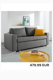 Mooved Sofa Bed Latina 2 Seater Woven Gray 190x90x90 Cm With Sleep Function And Bedding Box In 2020 Box Bed Sofa Sofa Bed