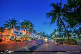 South Beach Miami Nighttime Ocean Drive Ocean Drive Miami Beach South Beach Miami Best Beach In Florida