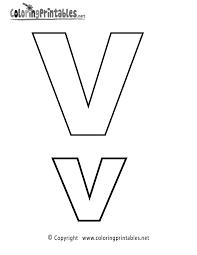 Alphabet Letter V Coloring Page Printable Lettering Alphabet Alphabet Coloring Pages Letter V