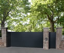 Bientôt en stock bientôt en stock. Portail Coulissant Aluminium Lao Gris Zinc Naterial L 412 X H 170 5 Cm Leroy Merlin