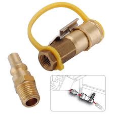 Couplings are plastic, which is lighter in weight than metal couplings. Buy Rv Propane Quick Connect Adapter Kit Natural Gas 1 4inch Shutoff Valve Male At Affordable Prices Free Shipping Real Reviews With Photos Joom